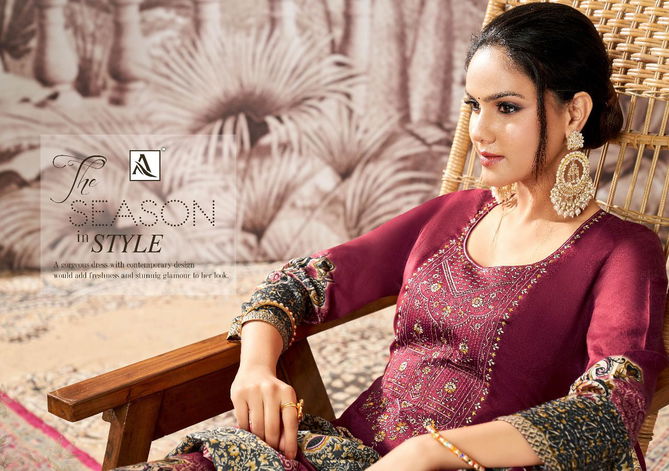 Alok Al Madina Designer Wholesale Jam Cotton Dress Material Catalog